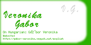 veronika gabor business card